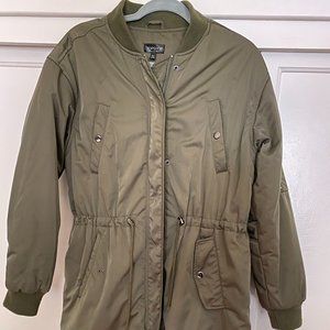 Topshop Long Bomber Jacket